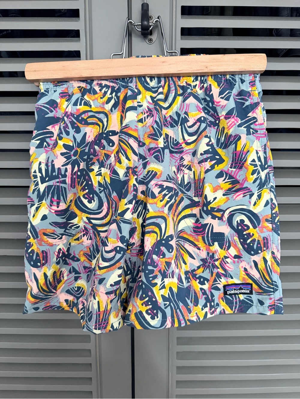 Patagonia Multicolor Abstract Floral Print Kids Shorts